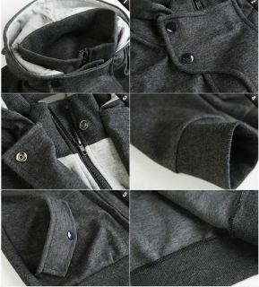 Trend Mens Casual Slim Fit Zip up Hoddie Jacket outwear 910 UK