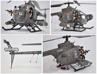 RC 3D Hubschrauber, 3 Kanal, LiPo, GYRO  Hughes 500 Defender