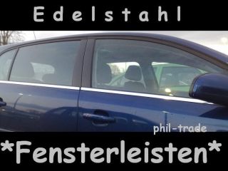 Ford Focus 2 Turnier + C Max Chrom Fensterleisten Edelstahl 4 tlg SET