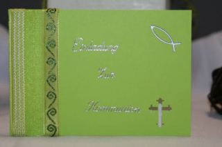 Einladungskarten Kommunion Konfirmation Fisch Kreuz Ichty   grün