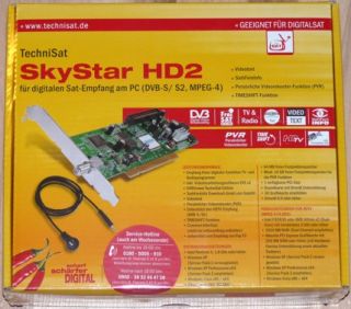 TechniSat SkyStar HD2 DVB S / DVB S2 PCI Karte mit Fernbedienung