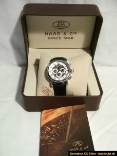 Original Haas & Cie Armbanduhr Herrenuhr Chronograph Limited Edition