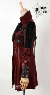 Fashion Gothic Visual kera Punk Rave rock red Unisex Blazer jacket