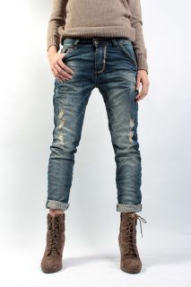 PLEASE jeans boyfriend P53DBQ944 studs and tear SIZE M WINTER 2012/13