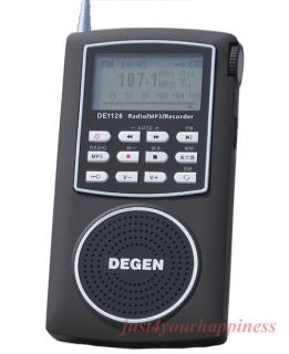 Weltempfänger Degen DE1126 radio FM/AM.MW.SW/  player 4GB