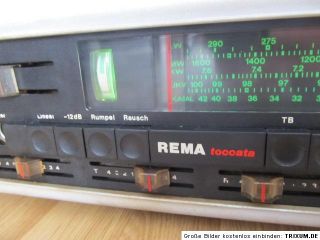 RFT DDR Radio Rema toccata 940 Hifi mit Rema Boxen in selten weiss XXL