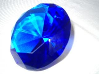 Glasdiamant BLAU Glasdiamanten Diamant Glas Deko 12cm
