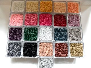 600 Wachsperlen 4mm Farbwahl Perlen Perlensterne Drahtsterne