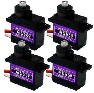 4pcs MG90S Metal Geared Micro Tower Pro Servo For Boat Car Plane