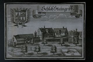 Wening,Bayern,1701,Kupferstich,Schloss Staingriff