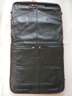 Vintage~Shabby Leder Kleidersack Anzugtasche Reisetasche Kleidertasche