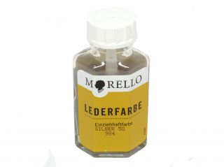 14,50€) Morello Lederfarbe in silber 40 ml Leder färben 984