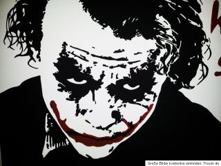 Batman Joker the dark knight Bild Pop Art Gemälde 70x100cm no dvd
