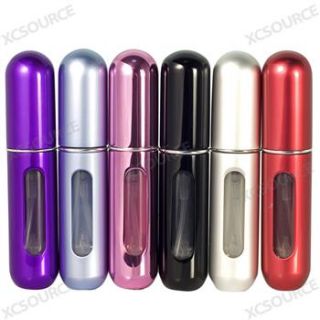 6Pcs 6 Colors Easy Fill Refillable Portable Travel Atomizer Perfume