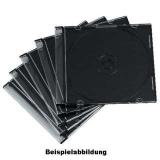 100 Stück DVD/CD Leerhüllen Hüllen Schwarz Transparent
