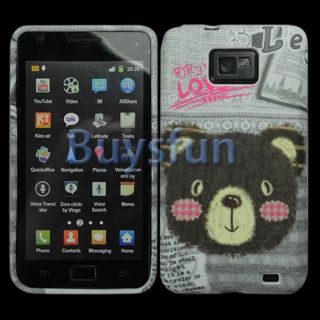 New Lover Bear GEL Cover Case For Samsung Galaxy S2 S II i9100