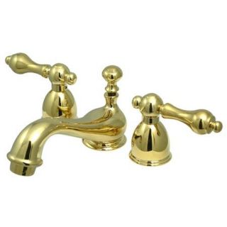 Kingston Brass KS3952AL Restoration Mini Widespread Bathroom Faucet, 4