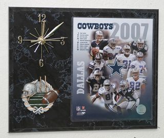 2007 Dallas Cowboys Team Picture Clock