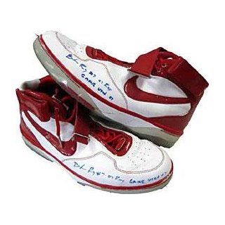 2007 Game Used Portland Trail Blazers Red / White Shoes   NBA Sneakers