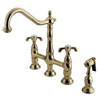 Kingston Brass KS1272TXBS French Country 8 Centerset Kitchen Faucet