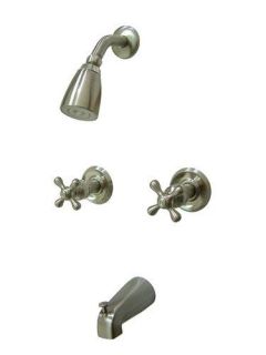 Elements of Design EB248AX Magellan Twin Handle Tub and Shower Faucet