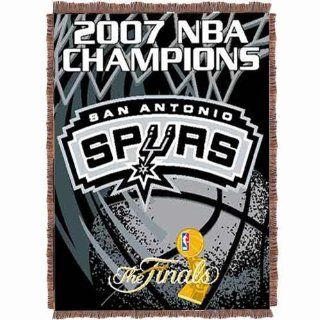 San Antonio Spurs 2007 NBA Champions 48 x 60 Woven