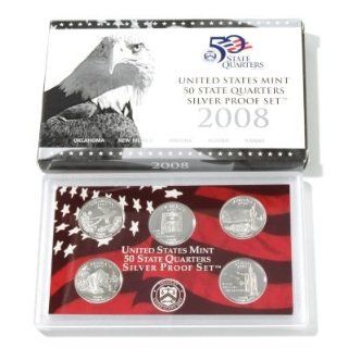 2008 United States Mint State Quarter Silver Proof Set