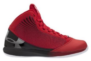 Armour Jet Grade School Basketball Shoes Red/Black Size 4.5 Shoes