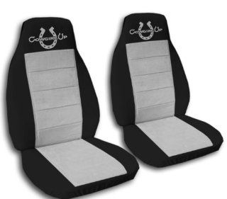 black and silver  Cowgirl up seat covers. Made for a 2008