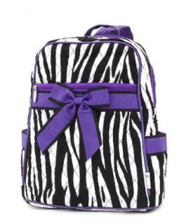 Belvah Medium Quilted Zebra Print Backpack Purse   Choice