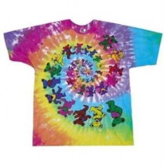 Grateful Dead Spiral Bears T Shirt, Youth Large Clothing