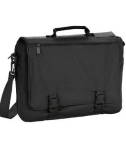 UltraClub Zipper Expandable Briefcase Bag, Black, One Size