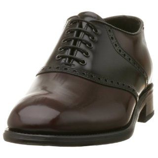 Mens Hamilton Saddle Oxford,Black/Burgandy,10.5 EEE US Shoes