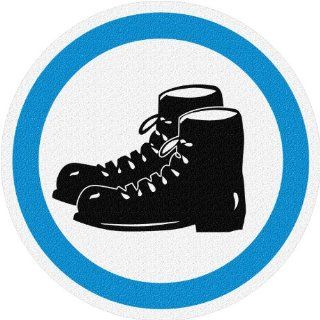 FloorSignage Warehouse Safety Signage Sign, Steel Toe Shoes Required
