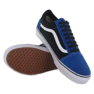  Vans Classic Old Skool Black Blue Mens Trainers Size 10.5 US Shoes