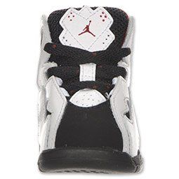 Toddler True Flight Basketball Shoe Size US2c White/Black Shoes