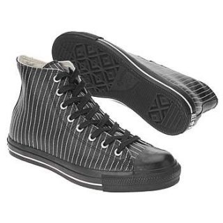Converse Mens All Star Pinstripe Lth (Black/Parchment 7.5 M) Shoes