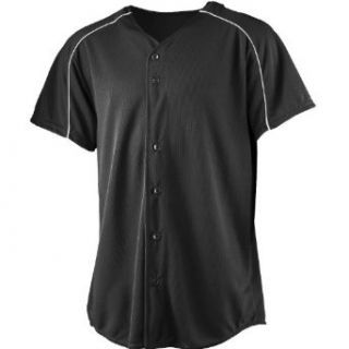 Augusta Sportswear Wicking Button Front Baseball Jersey