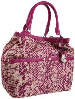  Cole Haan Jitney Python Print B37026 Tote,Beet/Cove,One Size Shoes