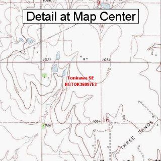 USGS Topographic Quadrangle Map   Tonkawa SE, Oklahoma