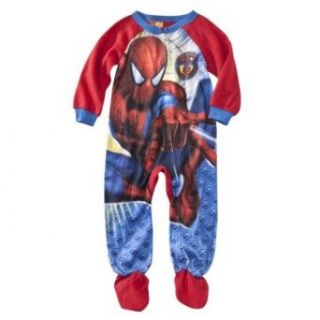 Spider Man Toddler Boys Footed Sleeper Pajama (3T