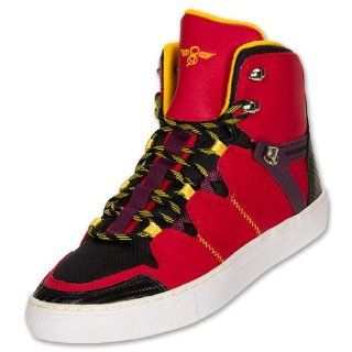 RECREATION Caifano Mens Casual Shoes, Red/Black/Yellow Shoes