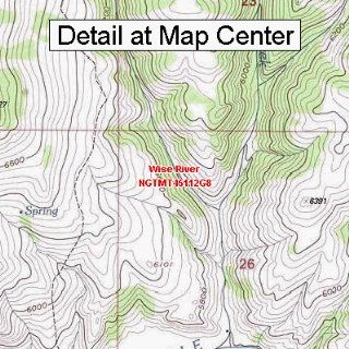 USGS Topographic Quadrangle Map   Wise River, Montana