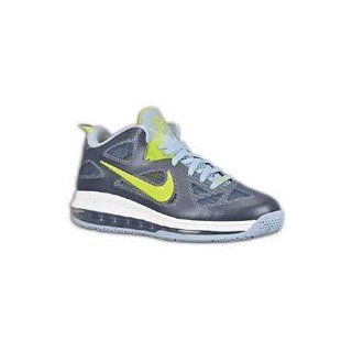 Nike Lebron 9 Low Mens Basketball Shoes Obsidian/Cyber WhiteGrey