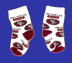 San Francisco 49ers Baby Socks