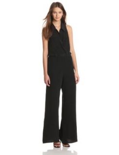 Tracy Reese Womens Surplice Shirt Jumpsuit Clothing