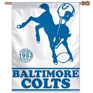 Baltimore Colts Retro Football Flag or Banner Sports