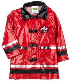 Chief Toddler/Little Kid Fire Chief Raincoat,Red,7 Little Kid Shoes