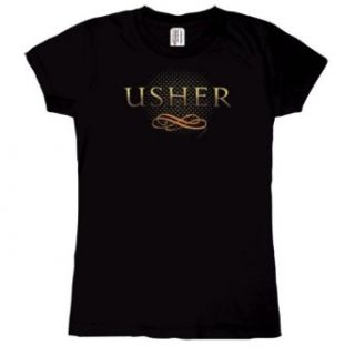 Usher   Tour Logo Juniors T Shirt Clothing
