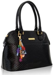 Ladies Black Maisy Inspired Tote Grab Handbag Clothing